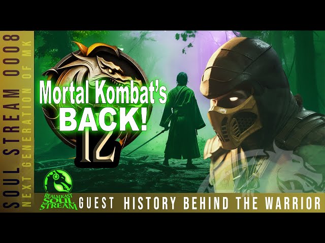 Logo for Mortal Kombat 12's Secrets: Shattered Sands and Lore Implications with @HistoryBehindTheWarrior!