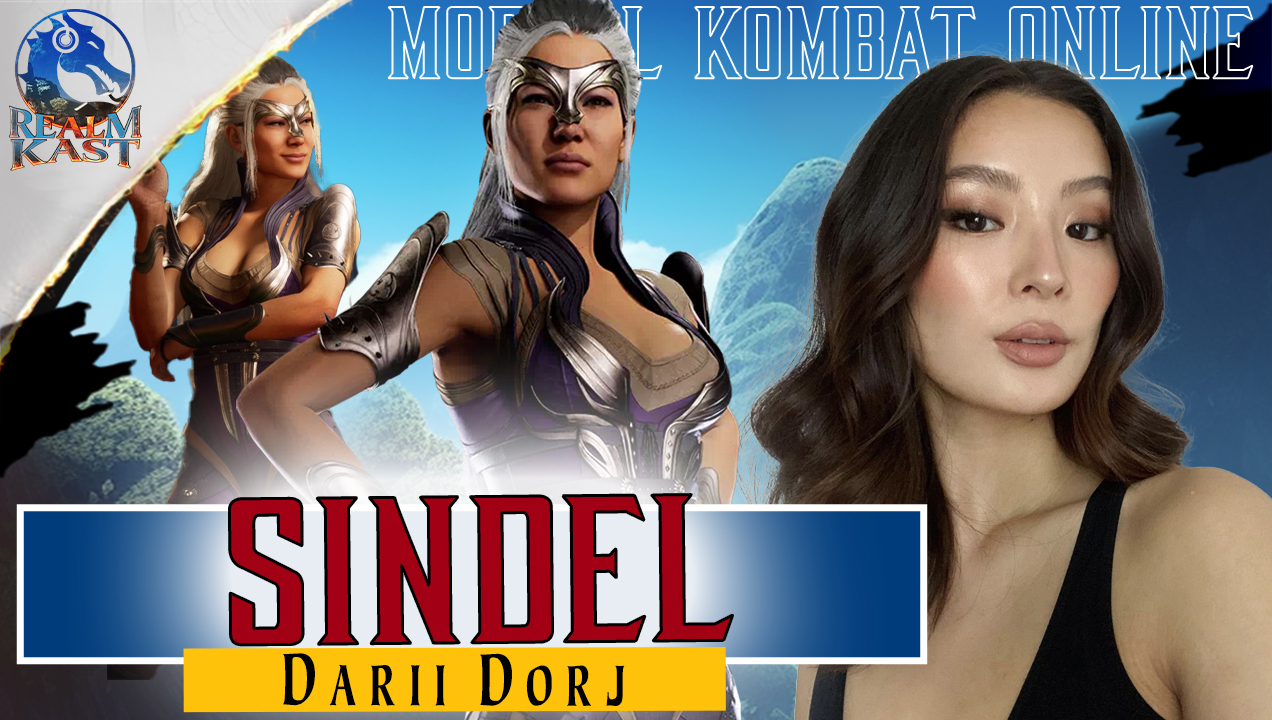 Logo for Meet the Face of Sindel from Mortal Kombat 1 Darii Dorj