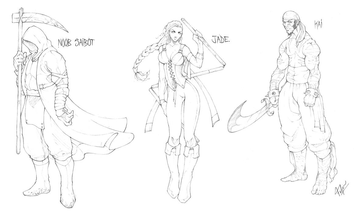Character Concepts Noob Saibot Jade Kai Mortal Kombat Online