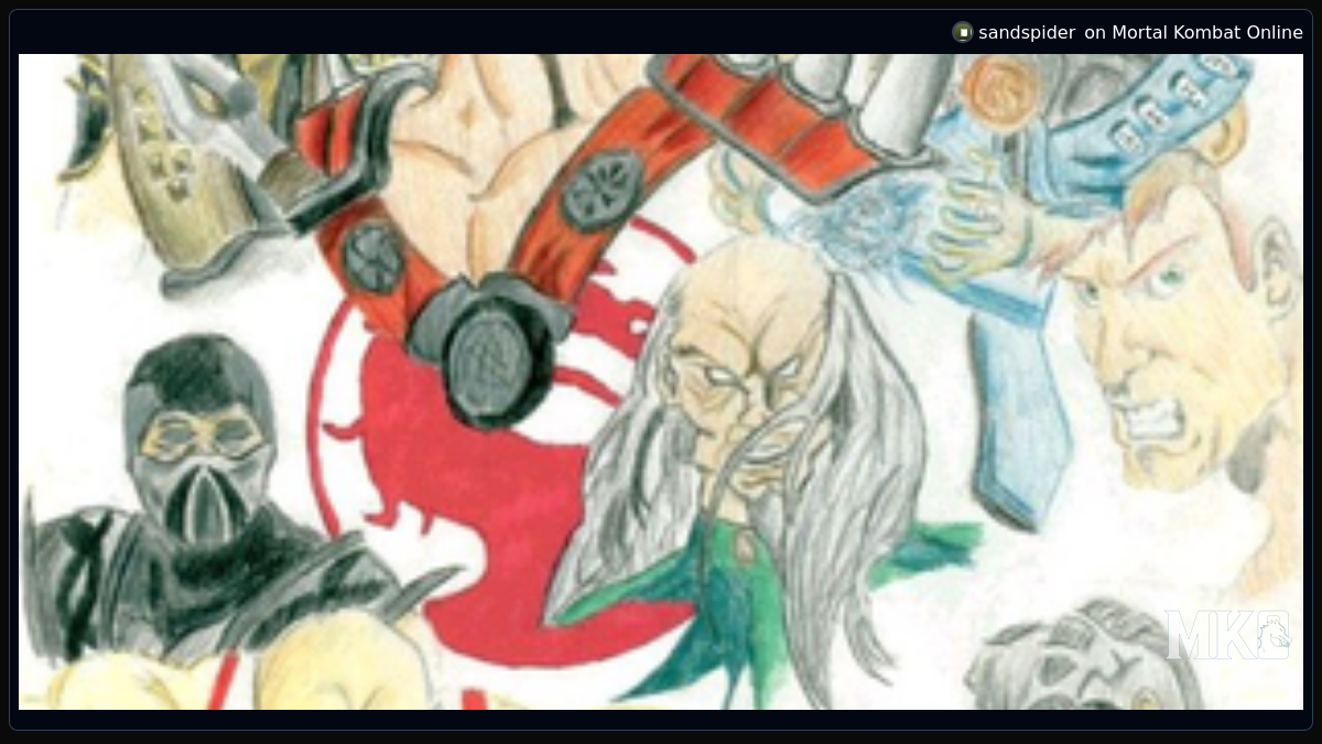 a colored version of my mk 6 drawing - Mortal Kombat Online