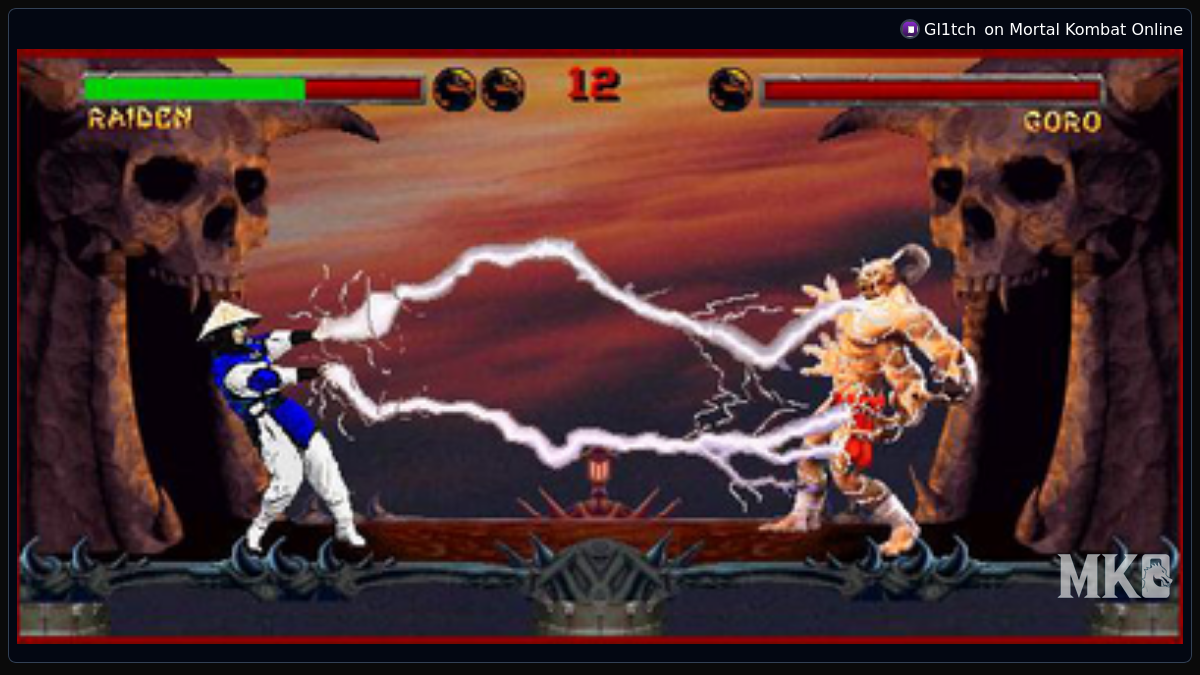 Raiden vs Goro (redone) - Mortal Kombat Online