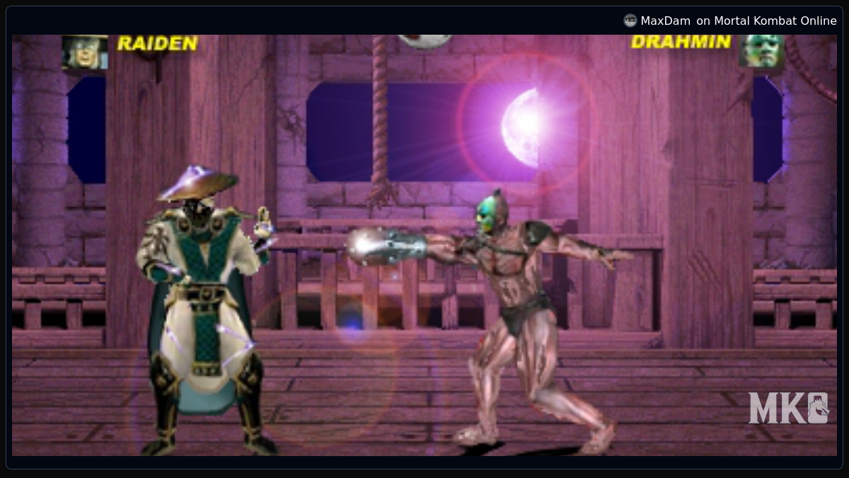 MKDA Raiden VS Drahmin - Mortal Kombat Online