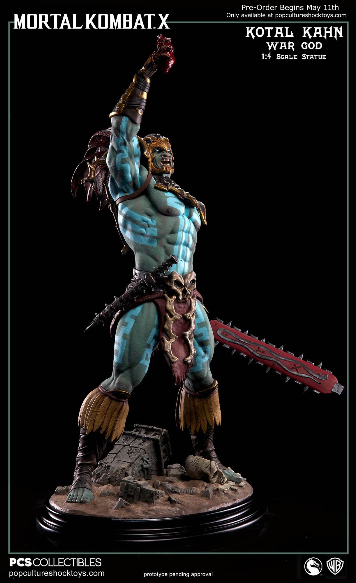 Pop Culture Shock] Mortal Kombat X: Kotal Kahn 1:4 scale