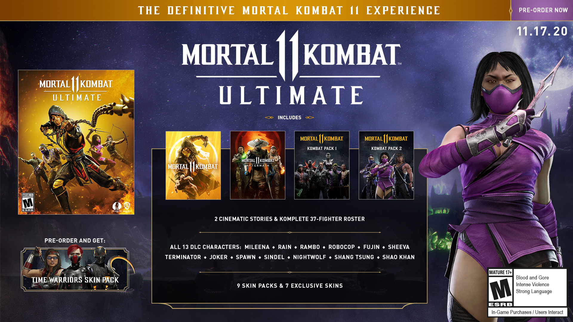 Mortal Kombat 11 Kombat Pack 2 Fighters Now Available, MK11 Ultimate Patch  Notes Released - MP1st