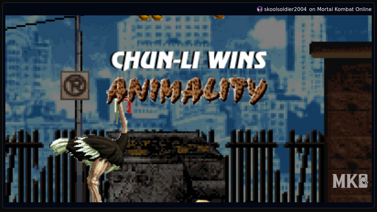 Chun-Li's Animality - Mortal Kombat Online