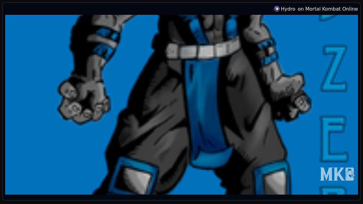 Sub-Zero Colored as drawn by NOOB! - Mortal Kombat Online