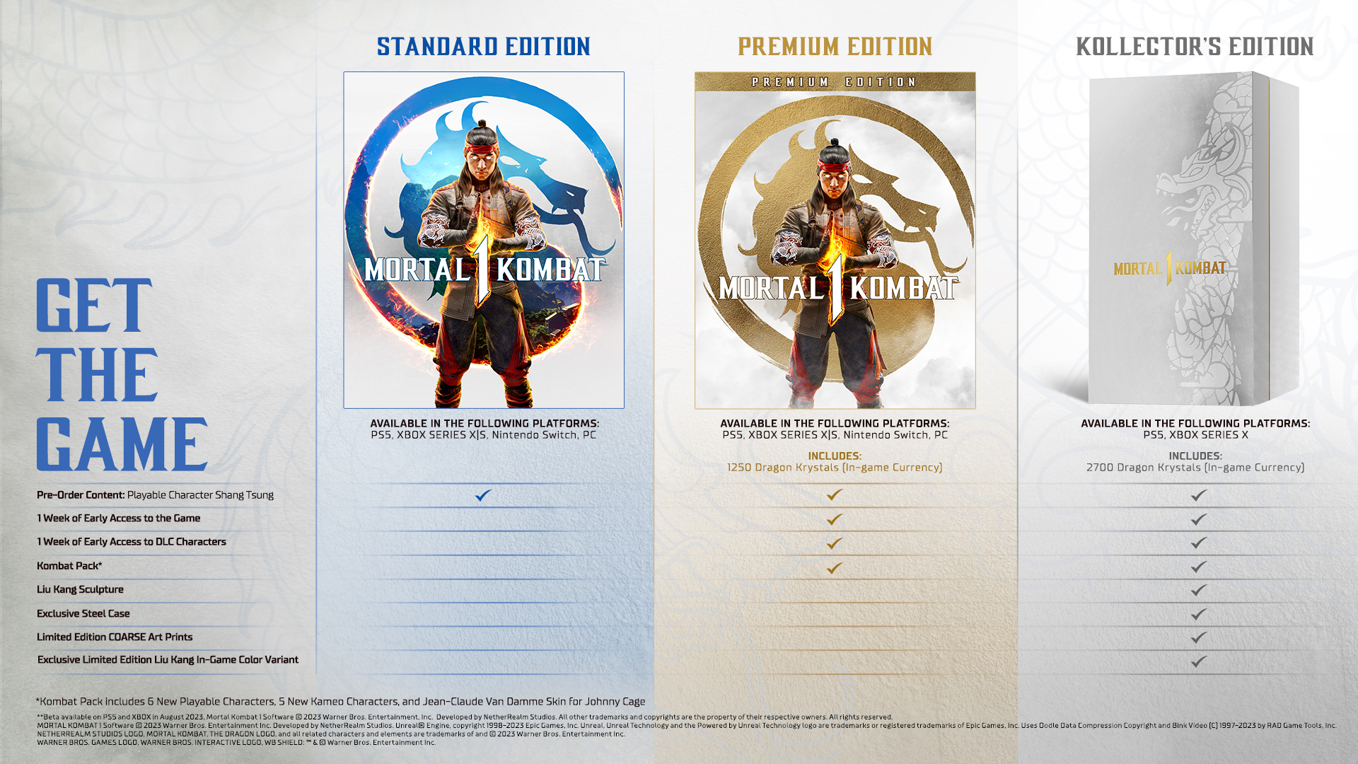 Mortal Kombat 1 Kollector's Edition Details - Mortal Kombat Online