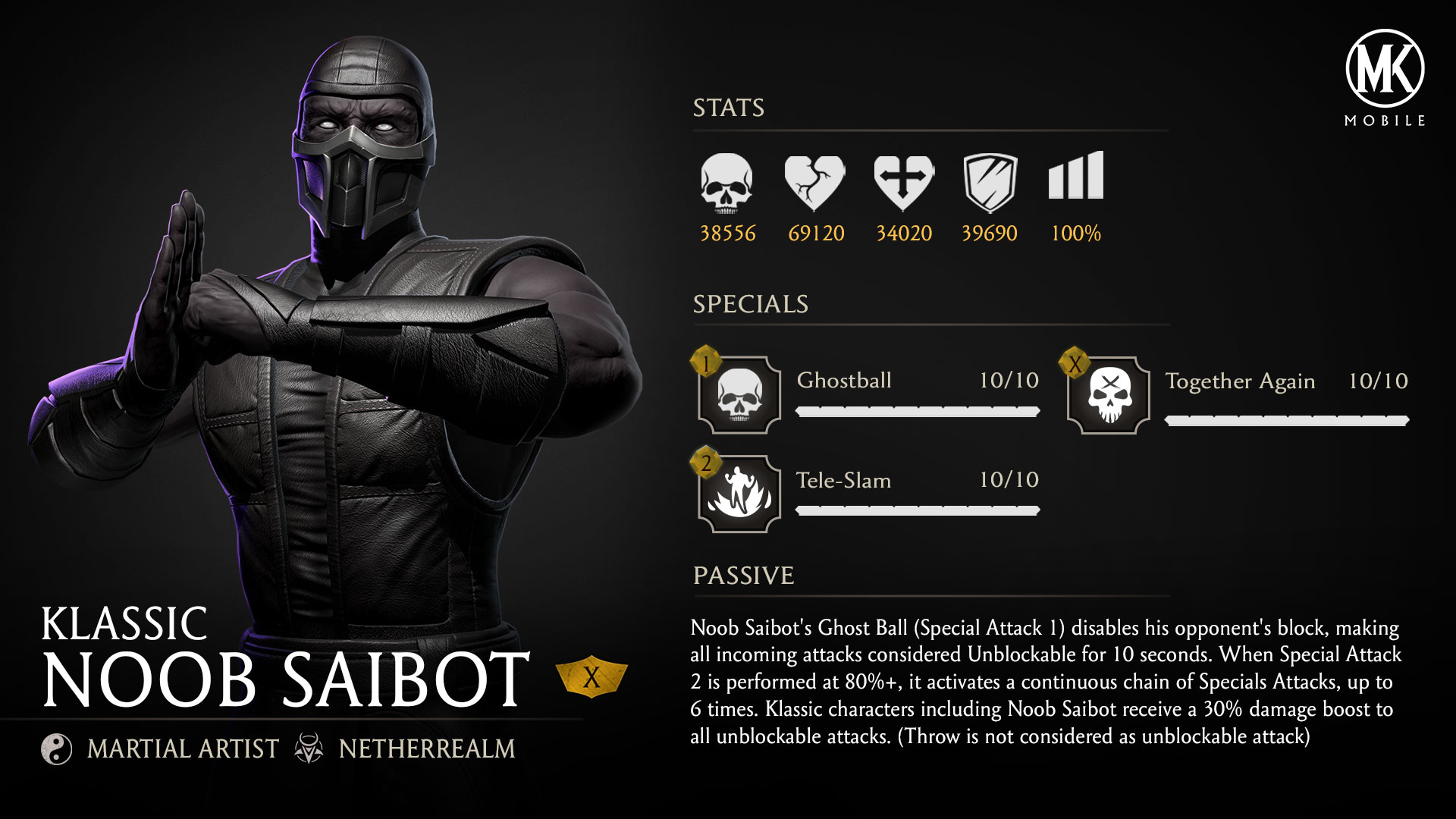 Mortal Kombat 11 Confirms Noob Saibot Is Playable